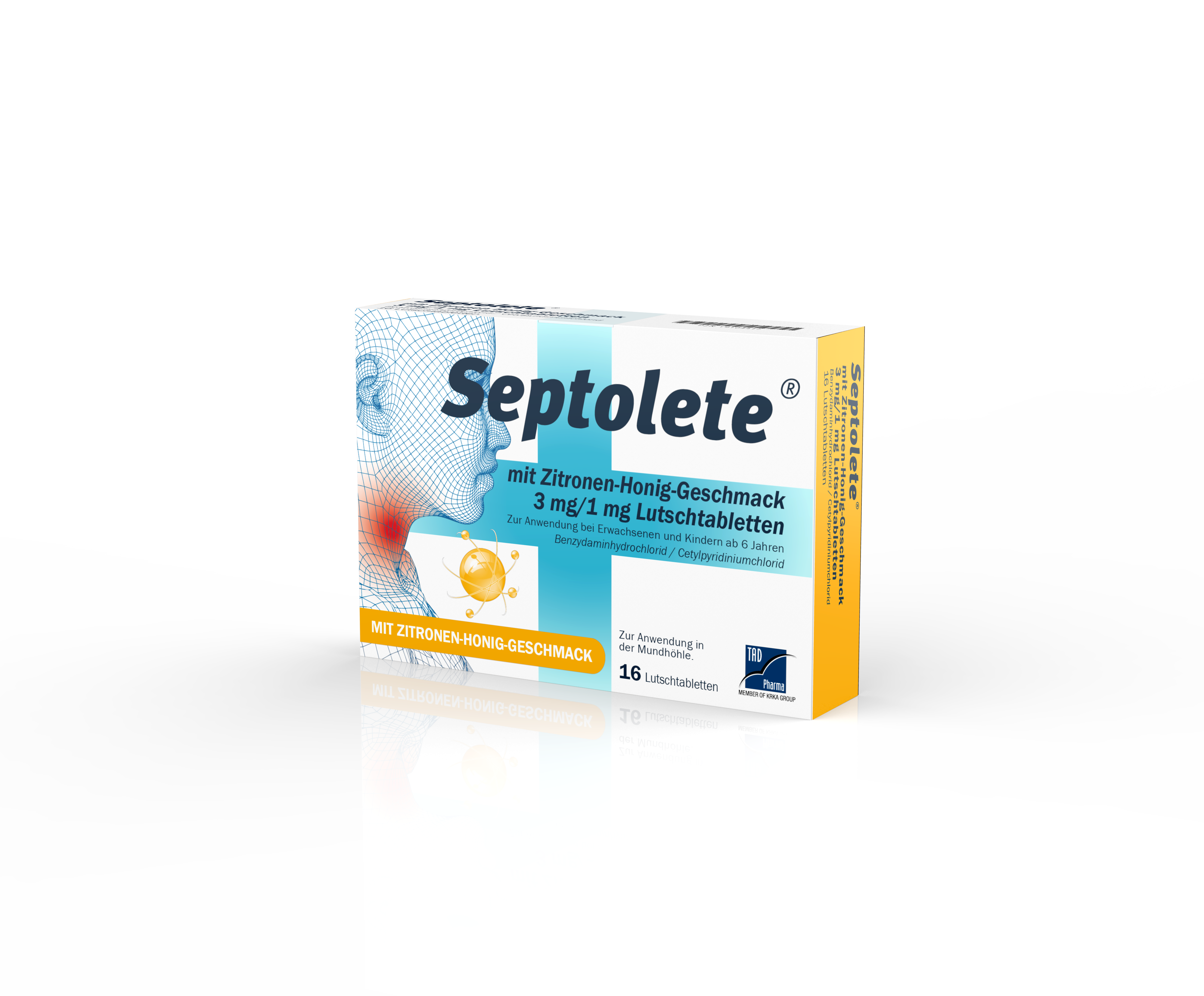 SEPTOLETE mit Zitronen-Honig-Geschmack 3 mg/1 mg SEPTOLETE mit Zitronen-Honig-Geschmack 3 mg/1 mg